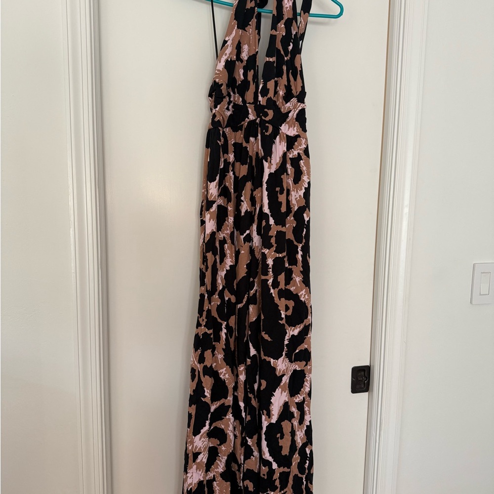 Diane Von Furstenberg Black and Tan Patterned Dress (for target)